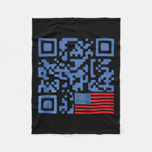 Funny Qr President Trump 4547 Dancing Dance Moves Fleece Blanket