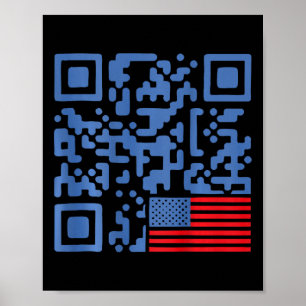Funny Qr President Trump 4547 Dancing Dance Moves  Poster