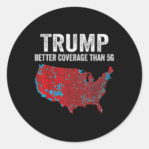Funny Qr President Trump 4547 (on Byck) Trump Danc Classic Round Sticker