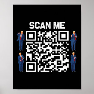 Funny Qr President Trump 4547 Tee Trump Dancing Co Poster