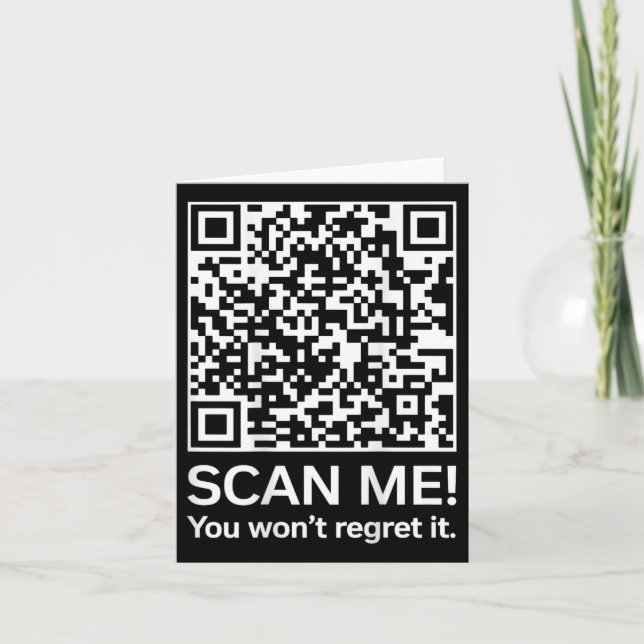 Funny Qr President Trump 4547 Trump Dancing Code ( Card (Front)