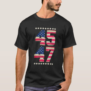 Funny QR President Trump 45 47 QR Trump Dancing Co T-Shirt