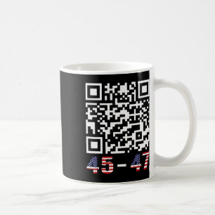 Funny Qr President Trump 45 47 Tee Trump Dancing C Coffee Mug