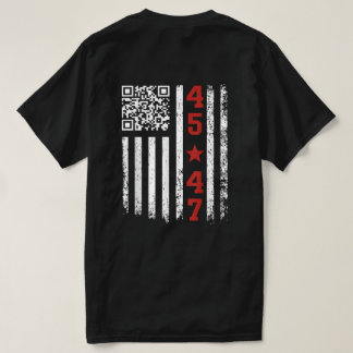 Funny QR President Trump 45/47 Trump Dancing Code T-Shirt