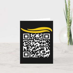 Funny Qr President Trump Dance Code 1 Card