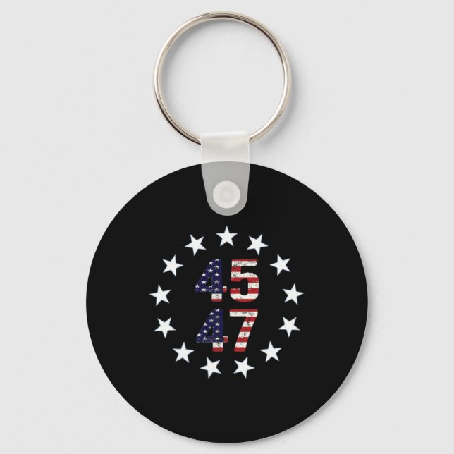 Funny Qr President Trump Dance Code 1  Key Ring (Front)