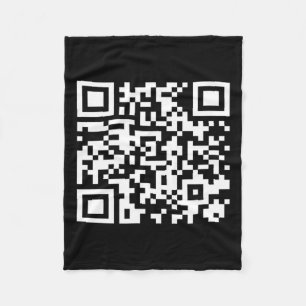 Funny Qr President Trump Dance Code 2025  Fleece Blanket