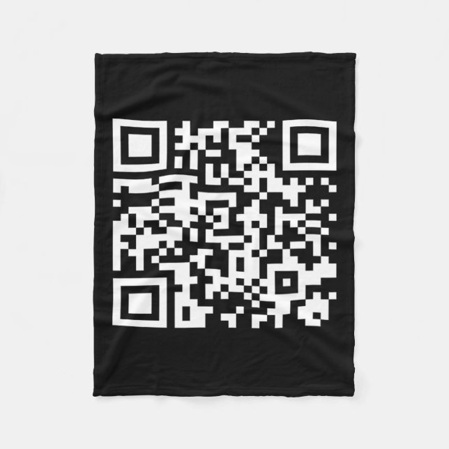 Funny Qr President Trump Dance Code 2025  Fleece Blanket (Front)