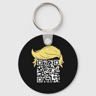 Funny Qr President Trump Dance Code 2  Key Ring