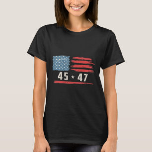 Funny Qr President Trump Dance Code 2 Side T-Shirt