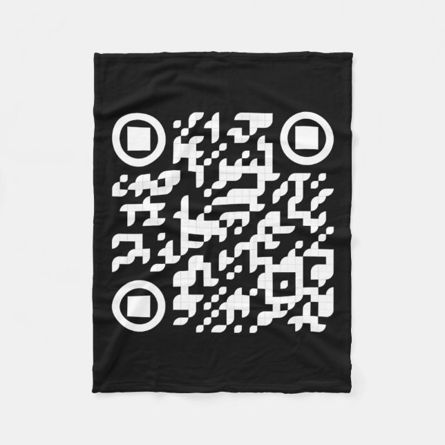 Funny Qr President Trump Dance Code 3  Fleece Blanket (Front)