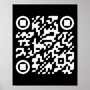Funny Qr President Trump Dance Code 3  Poster