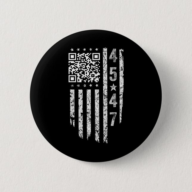 Funny Qr President Trump Dance Code  6 Cm Round Badge (Front)