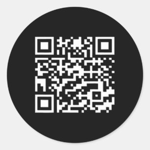 Funny Qr President Trump Dance Code Classic Round Sticker