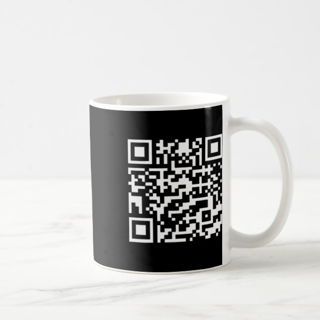 Funny Qr President Trump Dance Code  Coffee Mug (Right)