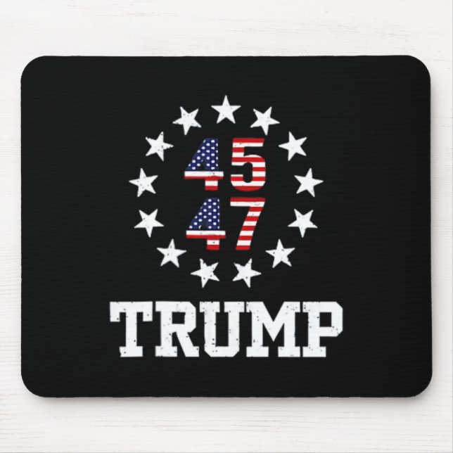 Funny Qr President Trump Dance Code Inauguration D Mouse Pad (Front)