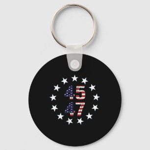 Funny Qr President Trump Dance Code  Key Ring