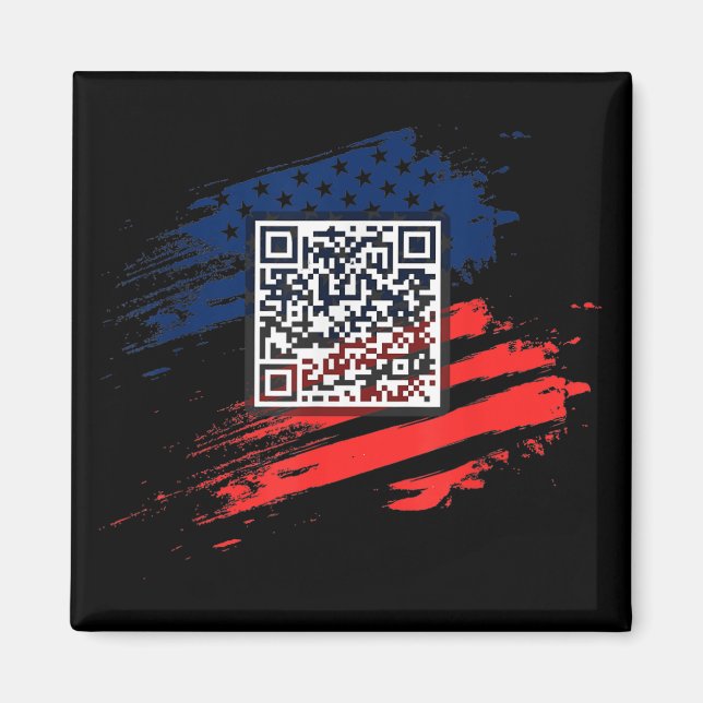 Funny Qr President Trump Dance Code  Magnet (Front)