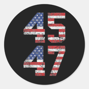 Funny Qr President Trump Dance Code (on Back) 1 Classic Round Sticker