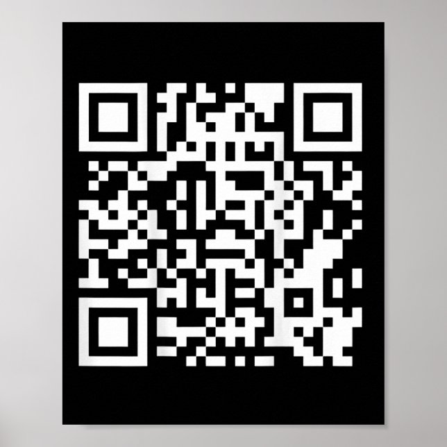 Funny Qr President Trump Dance Code (on Byck) 5  Poster (Front)