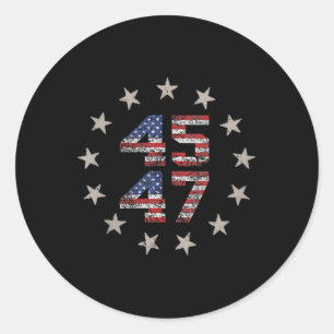 Funny Qr President Trump Dance Code (on Byck) 6 Classic Round Sticker