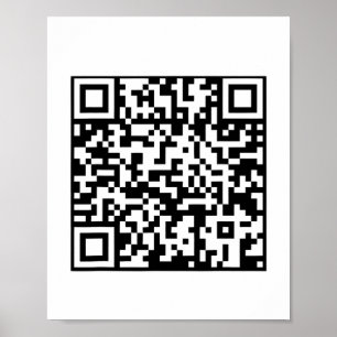 Funny Qr President Trump Dance Code Poster