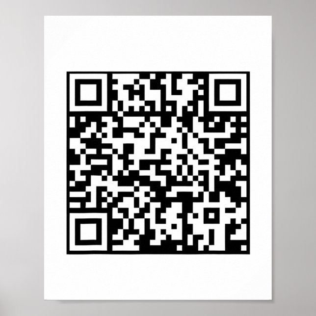 Funny Qr President Trump Dance Code  Poster (Front)
