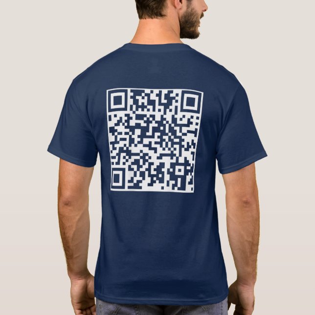 Funny QR President Trump Dance Code T-Shirt (Back)