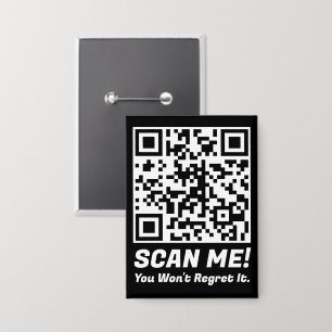 Funny QR Scan Me! Funny Regret Joke