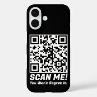 Funny QR Scan Me! Funny Regret Joke 