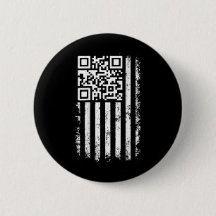 Funny Qr Scan Me President Trump 4547 Trump Dancin 6 Cm Round Badge