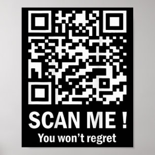 Funny Qr Scan Me Trump 4547 Tee Trump Dancing Code Poster