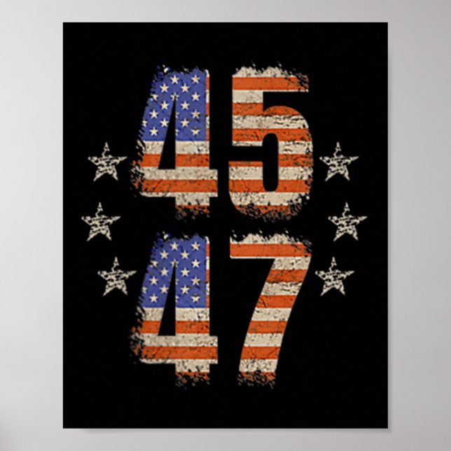Funny Qr Trump 45 47 Trump Dancing Code Pocket Poster (Front)