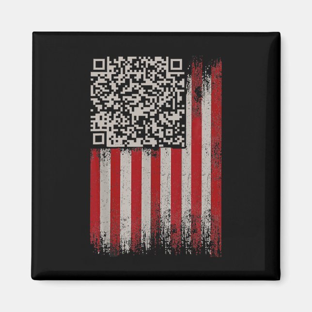 Funny Qr Trump Dancing Dance Code  Magnet (Front)