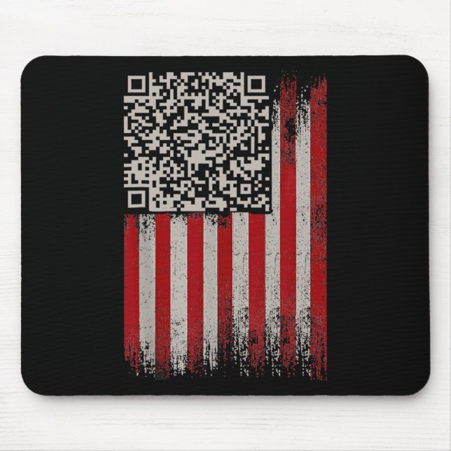 Funny Qr Trump Dancing Dance Code  Mouse Pad (Front)