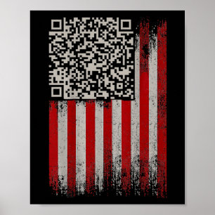 Funny Qr Trumps Dancing Dance Code Poster