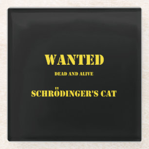 Funny Quantum Joke: Schrödinger’s Cat on the Loose Glass Coaster