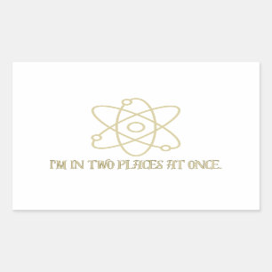 Funny Quantum Mechanics  Rectangular Sticker