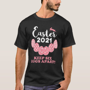 Funny Quarantine Eggs Hunt Easter Day Rabbit Tee
