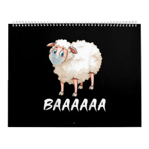 Funny Quarantine   Mask Sheep Trendy Gifts Calendar