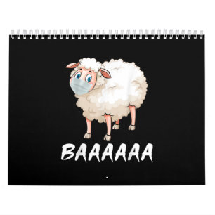 Funny Quarantine Mask Sheep Trendy Gifts Calendar