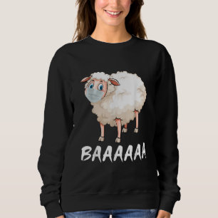 Funny Quarantine Mask Sheep Trendy Gifts Sweatshirt