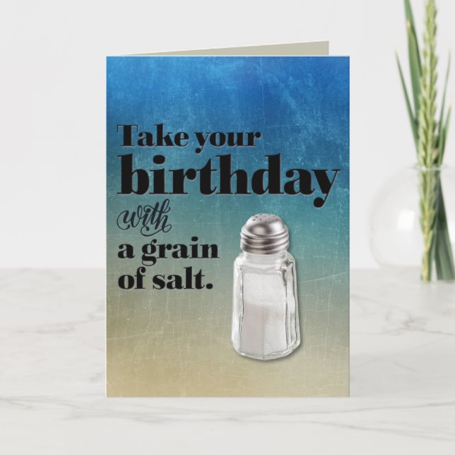 Funny “Quart of Margaritas” Birthday Card (Front)