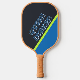 Funny Queen Dinker Custom Text Monogrammed Pickleball Paddle