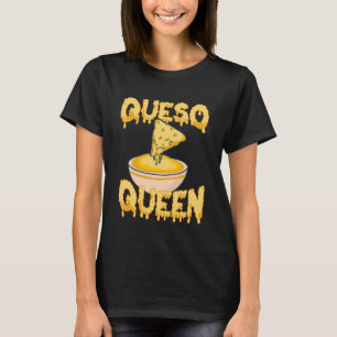 Funny Queso Design for Women Girls Kids Cheese Que T-Shirt