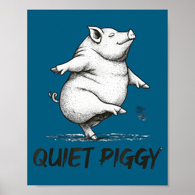 Funny Quiet Ggy, Ggy Quote, Ggy Expression, Glet A Poster (Front)