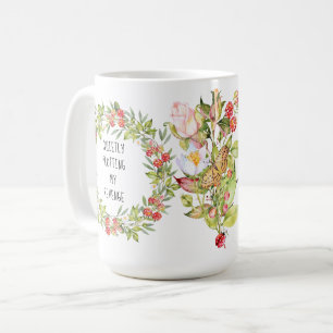 Funny   Quietly Plotting My Revenge Or ANY Text Coffee Mug