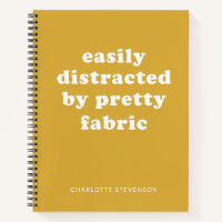 Funny Quilter Fabric Quote Personalised Name