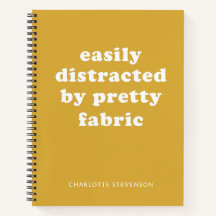 Funny Quilter Fabric Quote Personalised Name