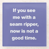 Funny Quilter Problems Quote in Purple